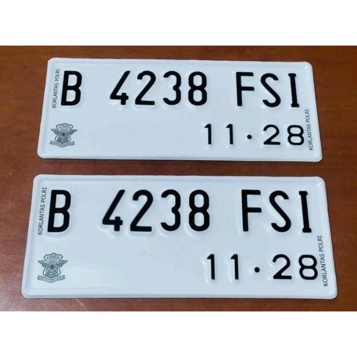 Plat Nomor Motor Terbaru Dan Standar Berlogo Samsat Korlantas Polri *