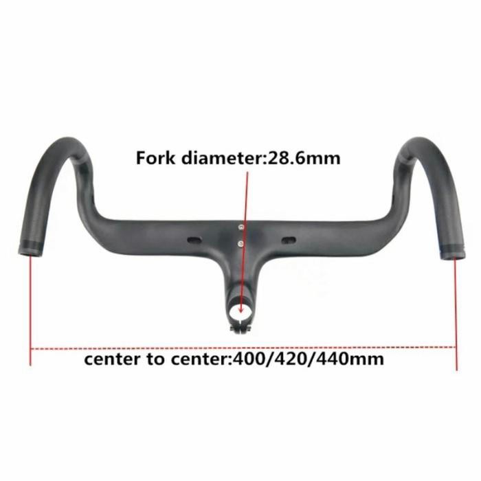 Dropbar Carbon Aeronova Integrated Handlebar Roadbike Full Carbon