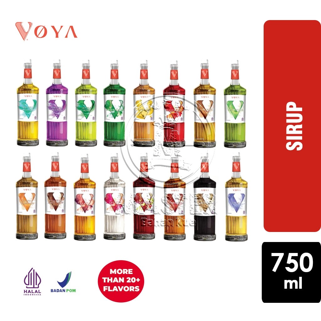 

Sirup Minuman Kafe VOYA Premium Syrup Aneka Rasa [Botol Plastik 750ml]