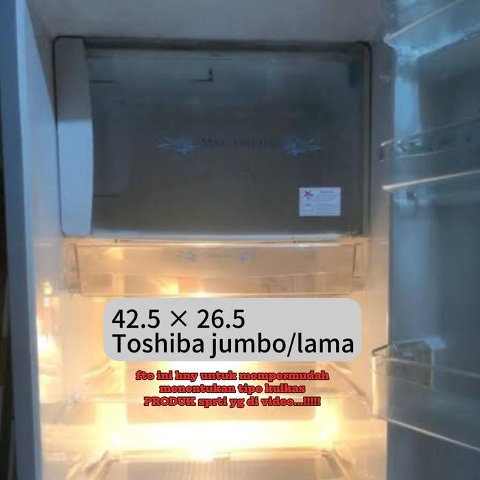 Tutup Freezer Kulkas Toshiba 1 Pintu