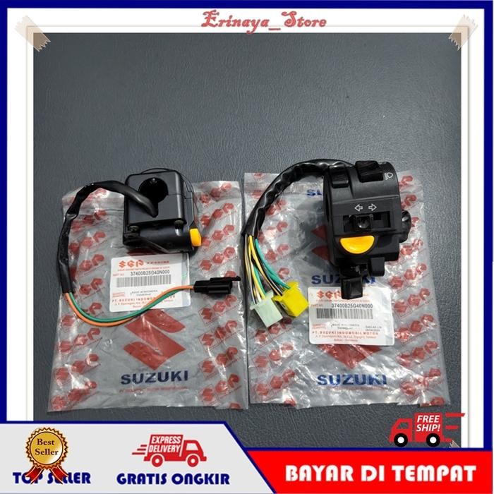 ORIGINAL Saklar Switch 2PCS Kanan Kiri Tombol Satria FU 150 Suzuki SGP Old Lama Ori