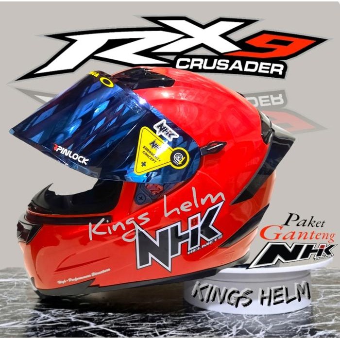 HELM NHK RX9 BLACK DOFF HELM FULL FACE