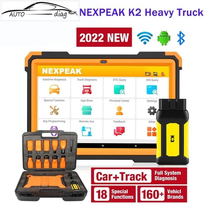 NEXPEAK K2 Heavy Truck Diagnostic Scanner Tool OBD2 VCI Full System