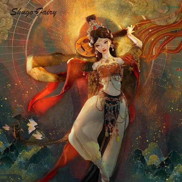 ShugaFairy 1/4 Apsaras Ethnic Group Oriental Doll Mural Cultural