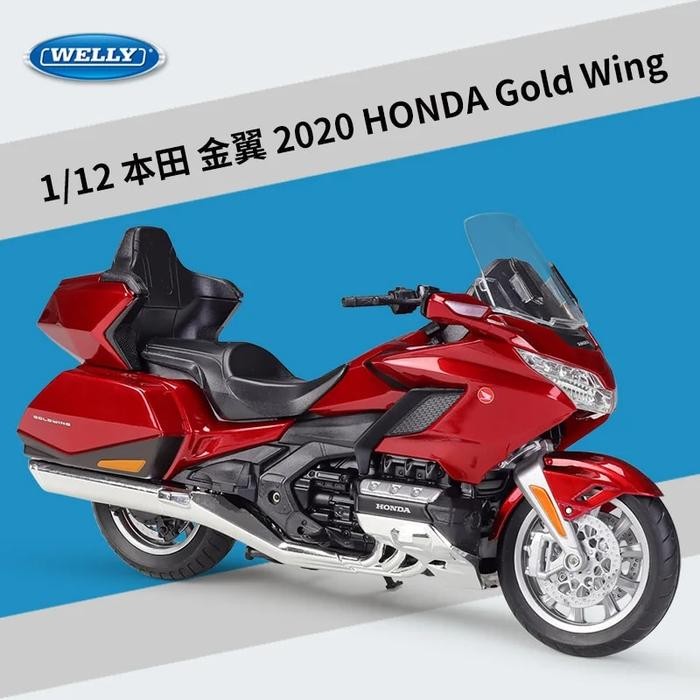 Welly 1/12 Honda Gold Wing 2020 Diecast Metal Sport Race Motorcycle