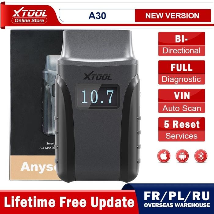 XTOOL Anyscan A30 OBD2 Scanner All Systems Diagnosis Active Test Tool