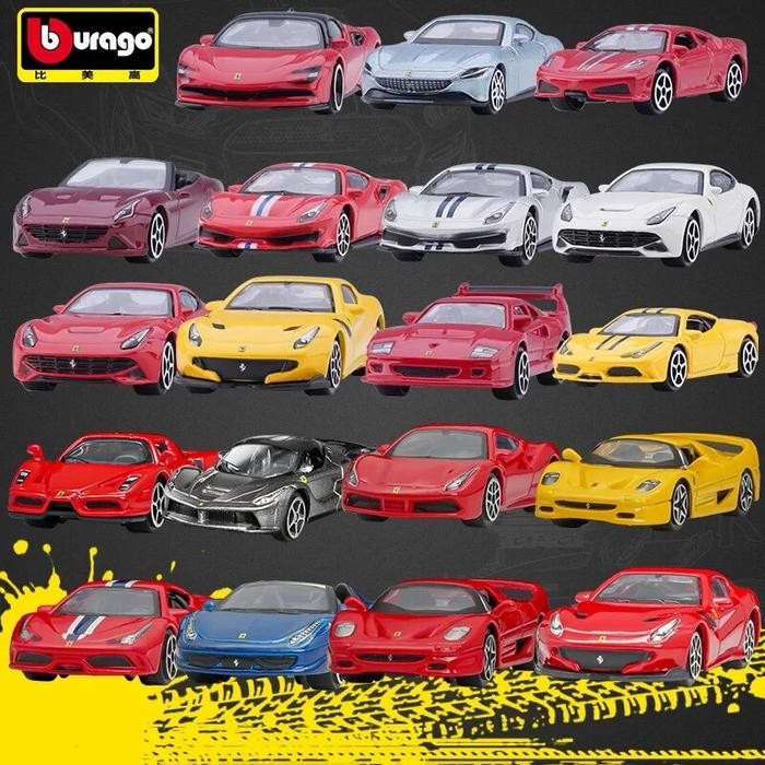 Bburago 1:64 Ferrari Model Car SF90 F430 ROMA 488PISTA 458GTB Alloy
