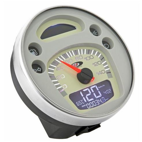 Speedometer Digital Sip Scooter Vespa Px New Px Clear White