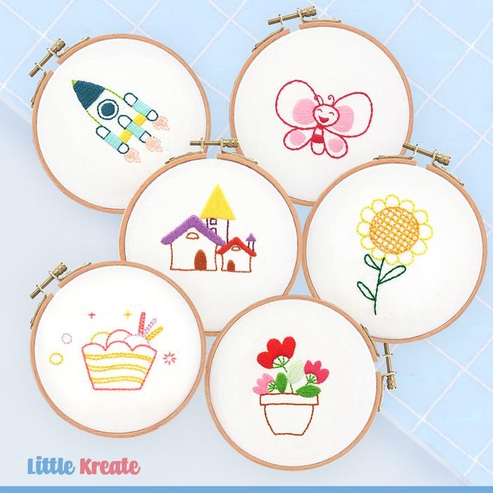 

HE#09 DIY Hand Embroidery Starter Kit / Jahit Sulam Benang Anak Pemula