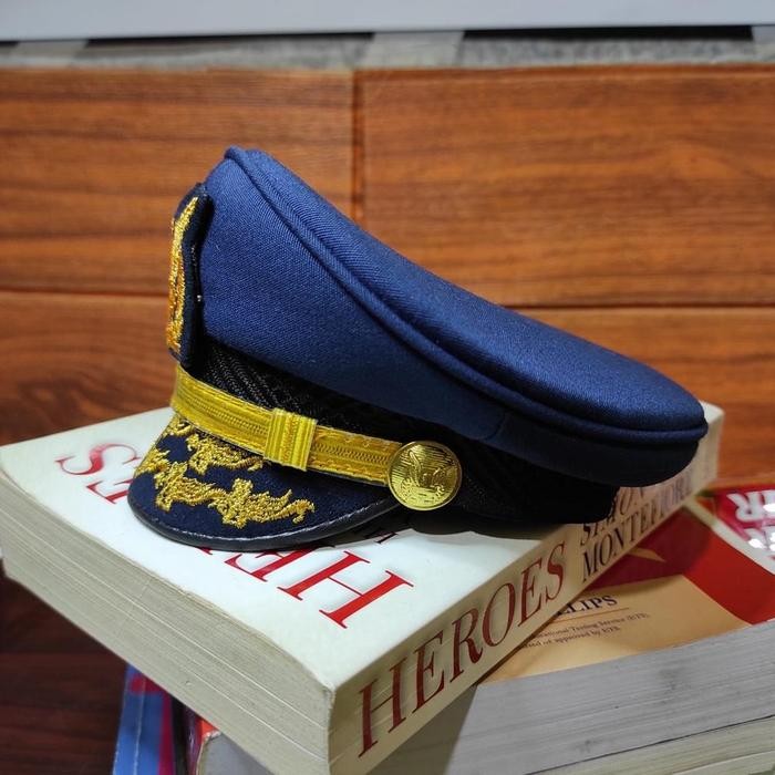 (Sale) Miniatur Tni Au Pamen Topi Mini Topi Kecil Pajangan