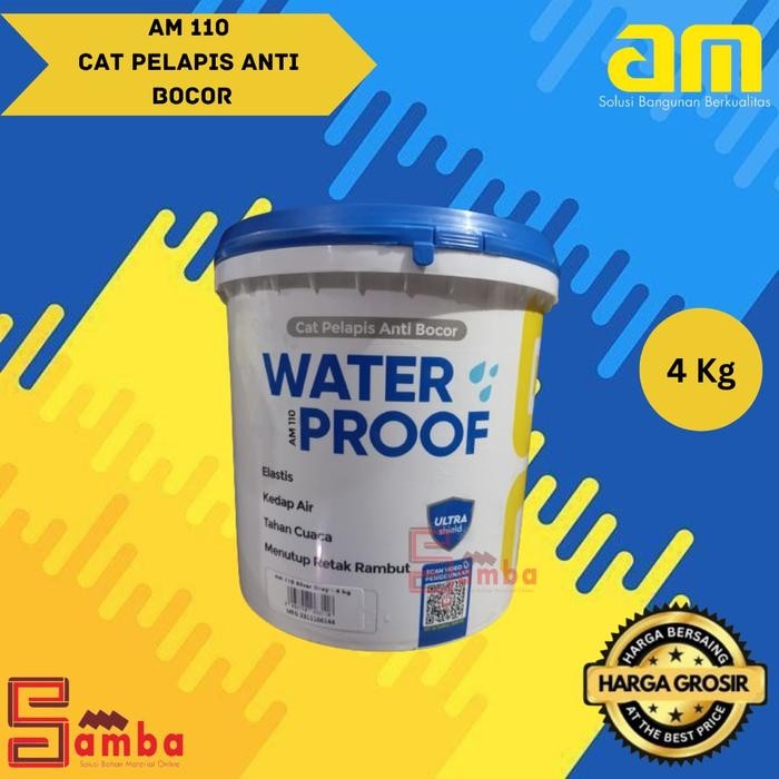 AM 110 WATERPROFING 4 kg CAT tembok PELAPIS ANTI BOCOR dinding luar