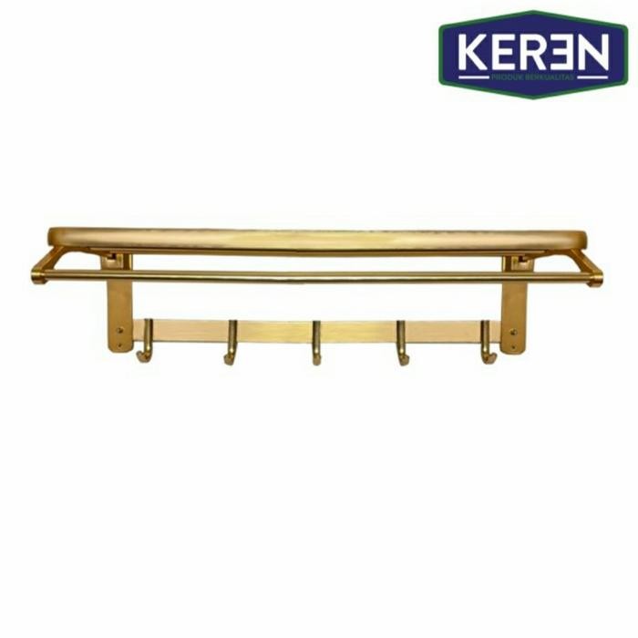 RAK HANDUK GOLD/GANTUNGAN HANDUK EMAS/GANTUNGAN KAMAR MANDI