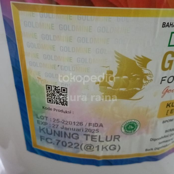 

pewarna egg yellow food grade halal 1kg
