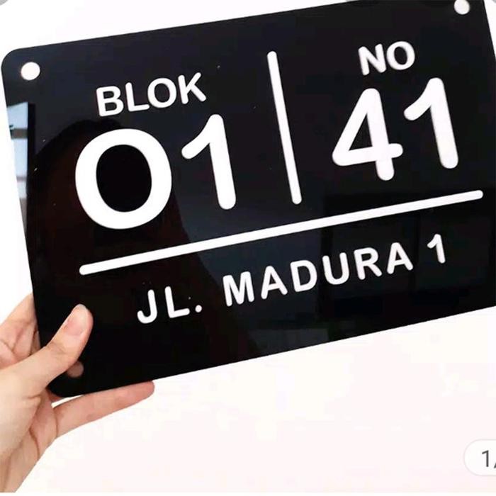 

Sign Alamat Blok Nomor Rumah