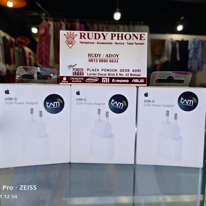 CHARGER ADAPTER APPLE 20W USB-C ORIGINAL IBOX