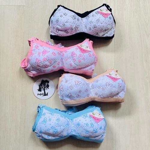 (1pc) Pretty Bra BH pelajar gadis busa tipis remaja pelajar SD SMP tanpa kawat Katun