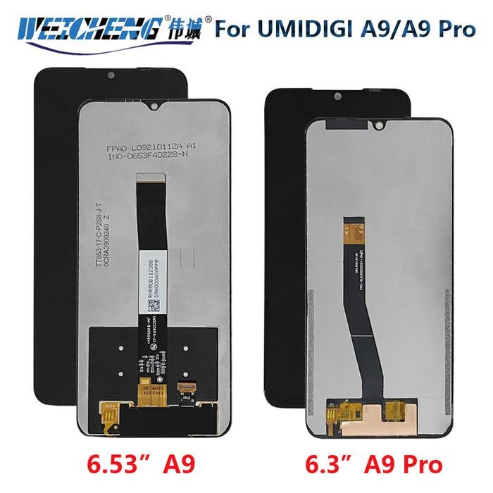 Original Tested For UMIDIGI A9 Pro LCD Display Touch Screen LCD Digitizer Glass Panel Replacement Fo