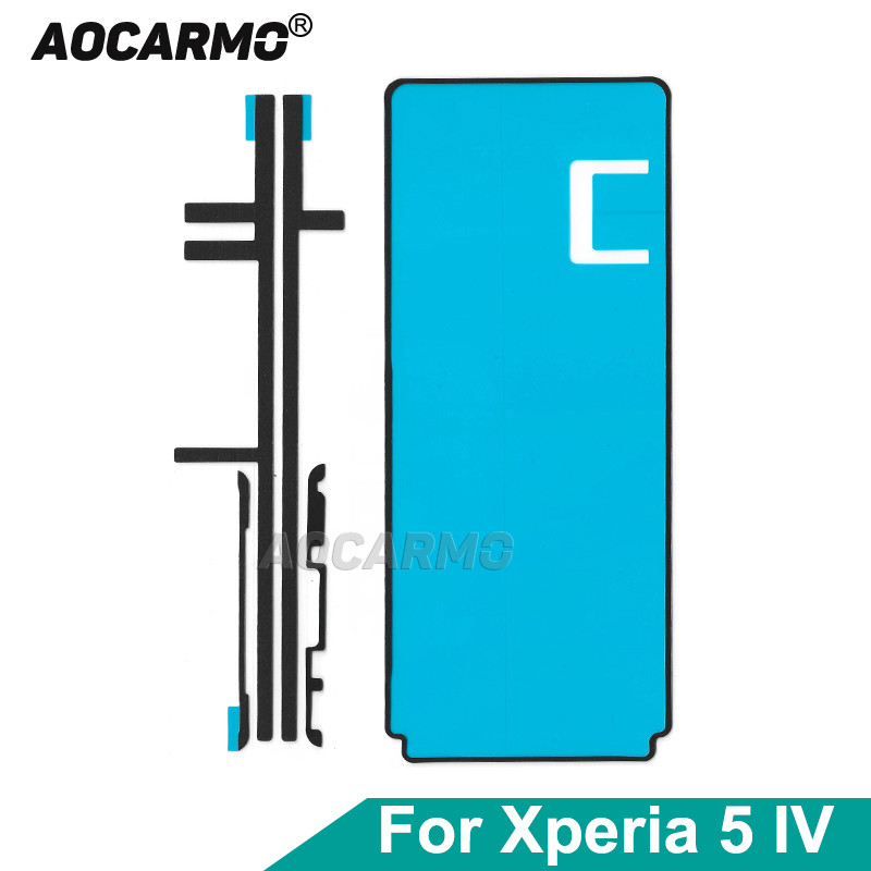 Aocarmo For SONY Xperia 5 IV X5iV XQ-CQ72 CQ62 CQ54 SO-54C Front LCD Rear Back Cover Adhesive Sticke