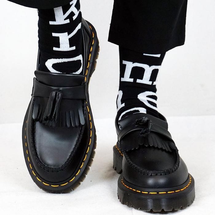 Dr. Martens Adrian Bex Black Smooth Loafers (Original) Leather Shoes