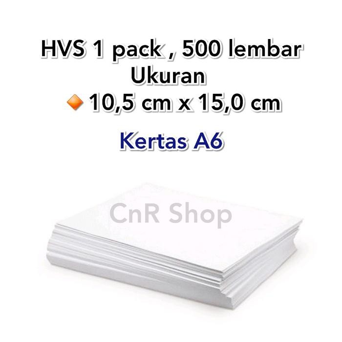 

Kertas Hvs A6 / Kertas Print Resi A6