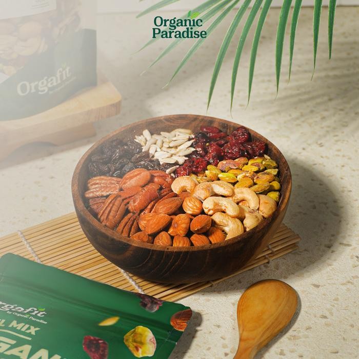 

Trail Mix Nut Organic Please 500 gram / Kacang Mix Nut Organic Please 500 gram Organic Paradise