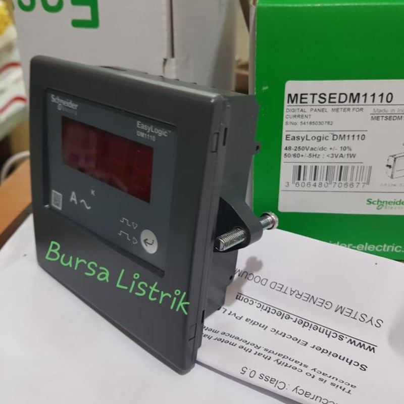 AMPER METER SCHNEIDER 1 PHASE DIGITAL EASYLOGIC METSEDM1110