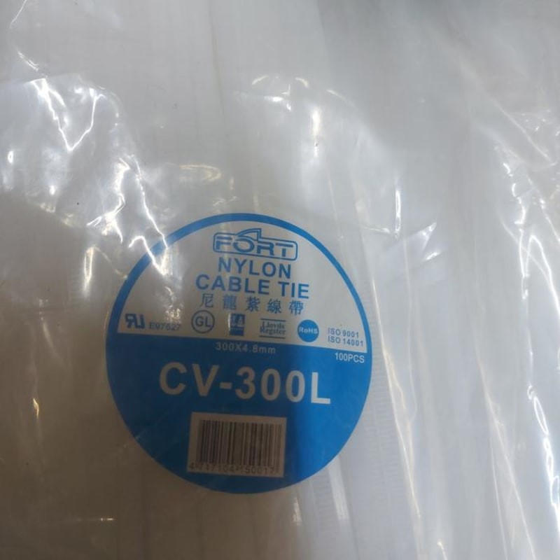 

Nylon Cable Tie CV 300L Fort per pack 300x4.8mm