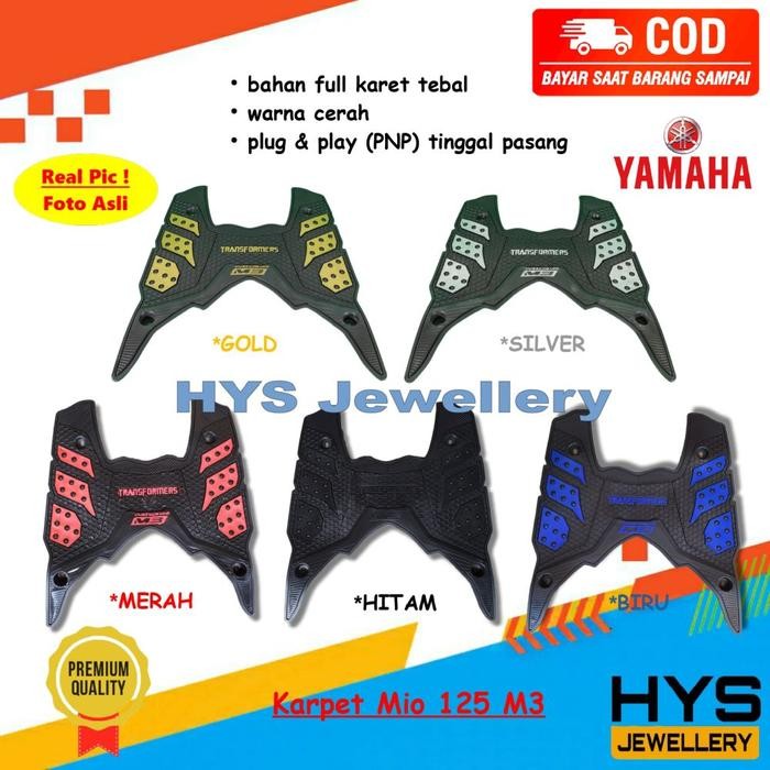 Karpet Mio 125 M3 Mio J Mio Z Mio S Soul GT- Alas Pijakan Kaki Variasi