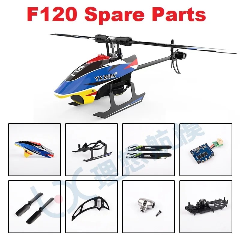 YU XIANG F120 RC Helicopter Spare Parts YUXIANG Frame Motor ESC Tail Blade Canopy Servo Engine