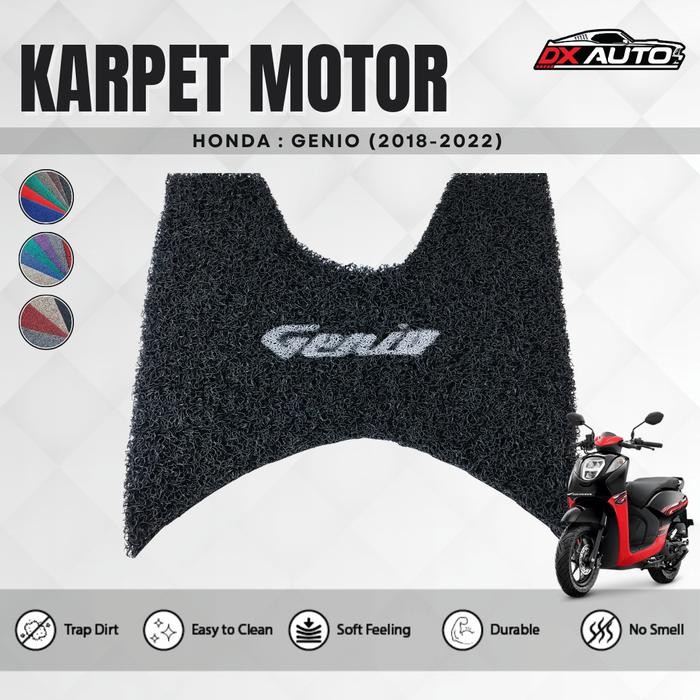 DX Coil Karpet Mie Motor Honda GENIO (2018-2022) / Karpet Pijakan Kaki Motor Honda GENIO (2018-2022)