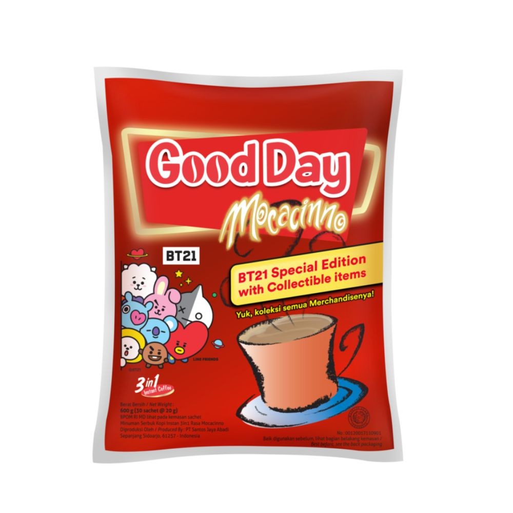 

Good Day Kopi Instant 3 In 1 Mocacinno Bag 30 x 20 gram