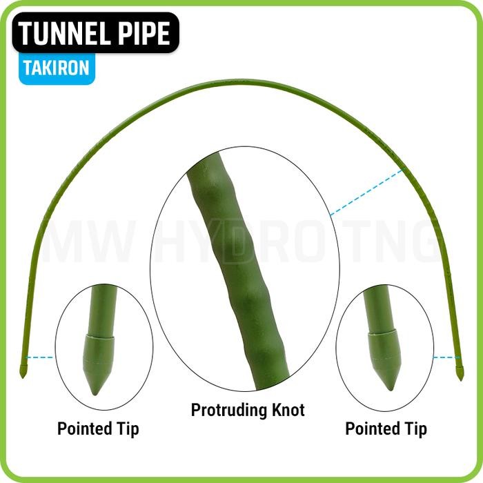 Premium TAKIRON Tunnel Pipe Sungkup Tanaman Modern, Rangka Plastik UV