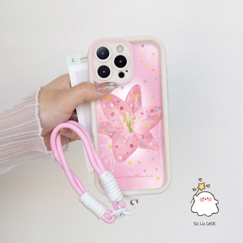 Cewek Bunga Pink Bintang Untuk Case Vivo Y04 Y29S V50 V40 Lite 4G 5G Y28 Y19S Y29 Y03 Y03T V30 V30E 