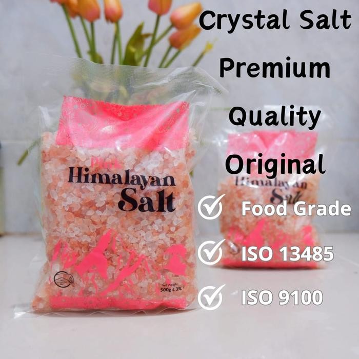 

New Himalayan Salt Crystal Rocks 500gr - Garam Himalaya Kristal