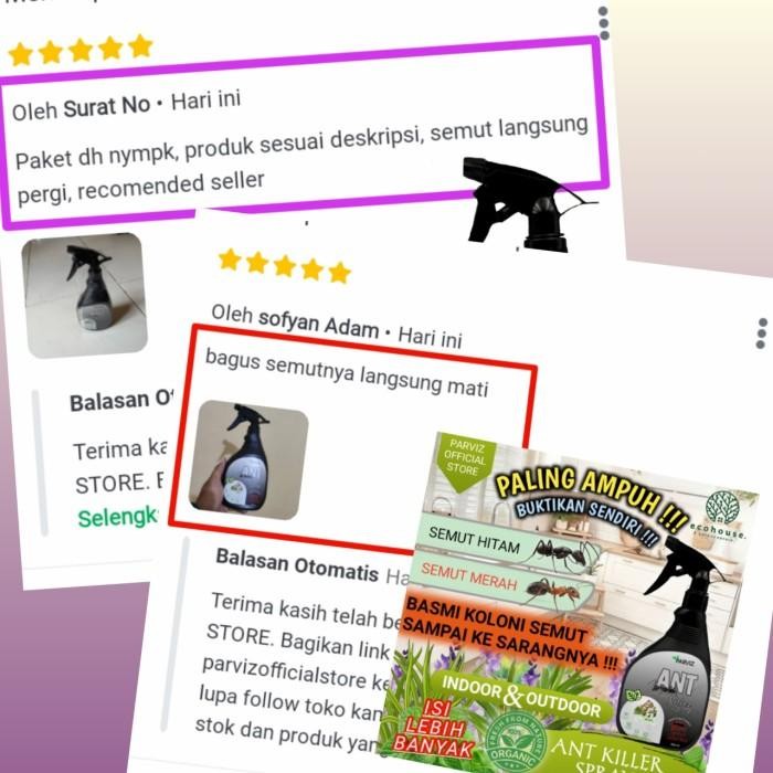 (Allthebest) ANTI SEMUT MOBIL RUMAH RACUN PENGUSIR SEMUT ALAMI SPRAY PARVIZ