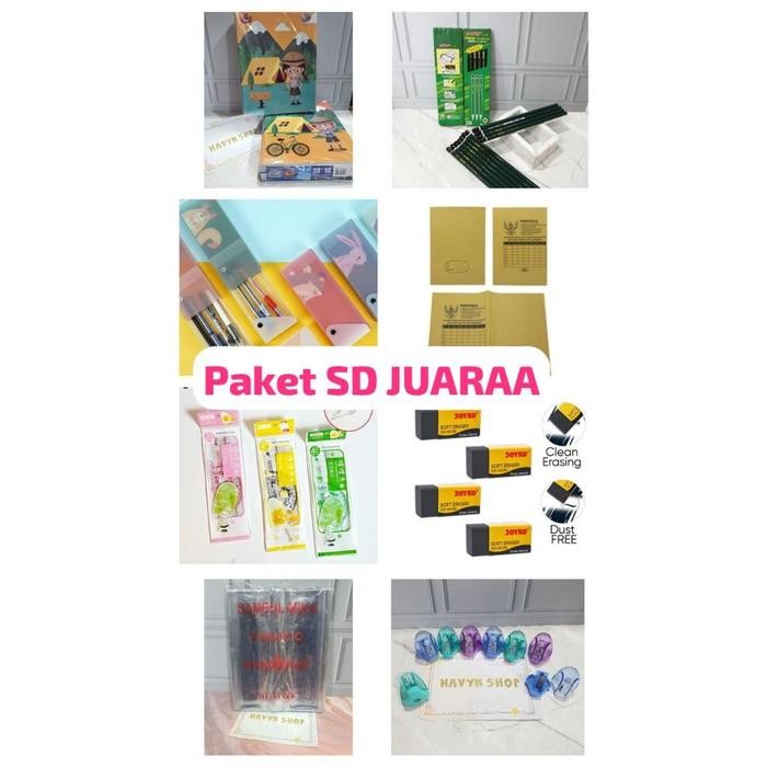 

ASLI PAKET ALAT TULIS LENGKAP/ STATIONERY SET untuk anak SD SMP SMA PERLENGKAPAN BUKU SAMPUL SEKOLAH