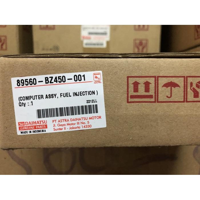Computer Fuel Injectio ECU Grandmax pickup 1.300 cc 89560-bz450