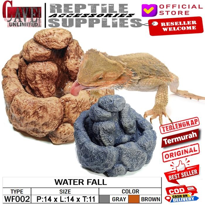 Wf002 Waterfall Air Terjun Terrarium Paludarium Aquarium Hiasan Dekorasi Akuarium