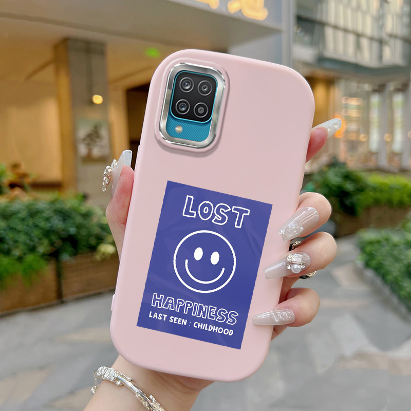 Casing Hp Untuk Samsung Galaxy A12 4G A12 5G F12 M12 A13 Case Casing cantik Emoji tas Kasing HP Sili
