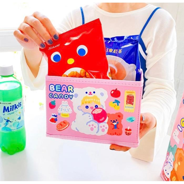 PANACHE Bentoy Milkjoy Sugar Desktop Storage Cosmetic Stationary Box