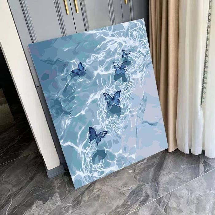 

40x50cm Kanvas Gambar Tinggal Diwarnai Oil Painting DIY Perangkat Lukisan