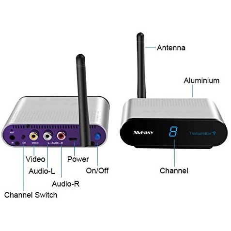 AV530-2 5.8Ghz NEW Wireless AV Transmitter Receiver Set Stereo Audio Video TV AV Signal Sender
