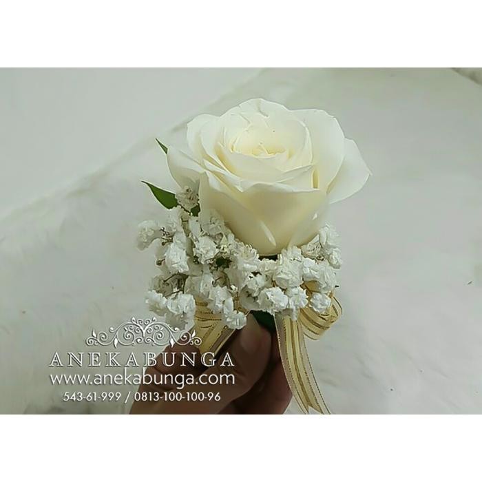 Azka Corsage Jas Pria Wanita Bunga Asli - Wedding - Grand Opening - Meeting