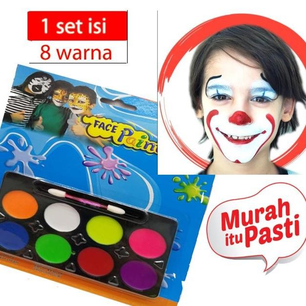 

CAT WAJAH FACE PAINTING UNTUK ANAK ANAK DAN DEWASA LUKIS PIPI BENDERA