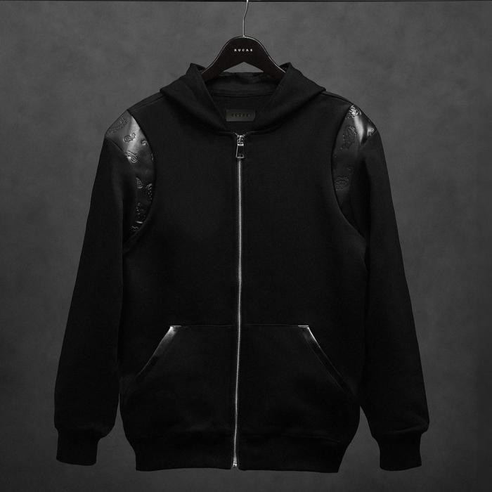 

Rucas x Bimo "Embossed Paisley Leather" Zip Hoodie