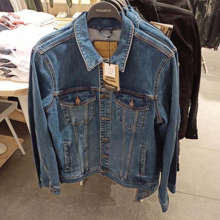 jaket denim pull and bear original store jaket denim pull & bear