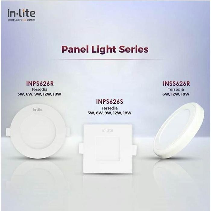 in-Lite LED Lampu Downlight Panel Inbow - Kotak