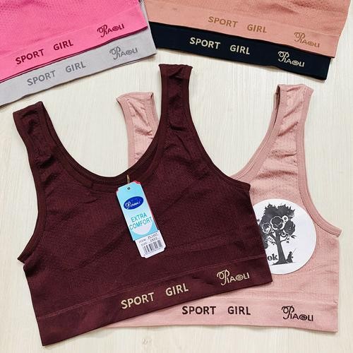 (1pc) Miniset Piaoli remaja dan wanita dewasa sport rajut impor Bh