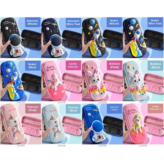 

Kotak Pensil Tempat Tepak Pencil Anak Laki Laki Perempuan 3D Pc0002