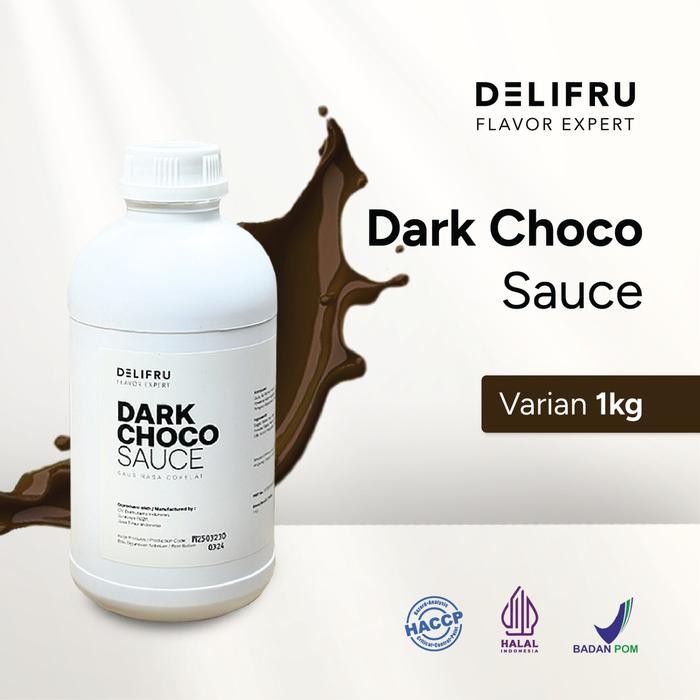 

Sauce Dark Choco Delifru 1 Kg - Topping Saus Rasa Cokelat